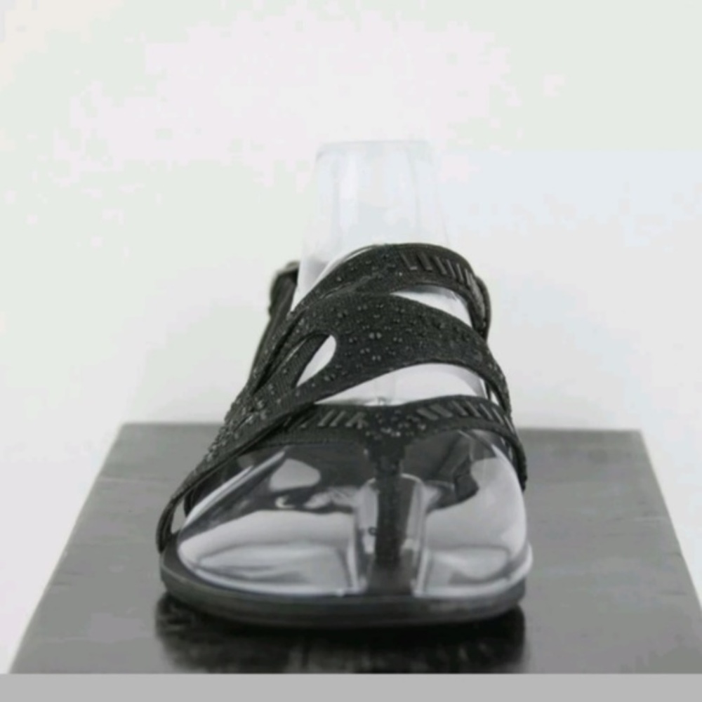 Not Rated Bastin Glitter Black Sandals - Picture 4 of 4